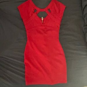 Red Guess Dress Size 0